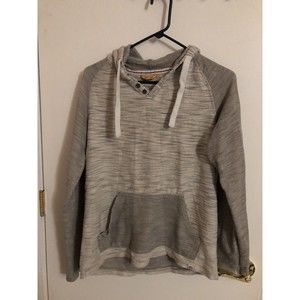 Free Planet Hoodie Pullover Heather Gray Men's Large